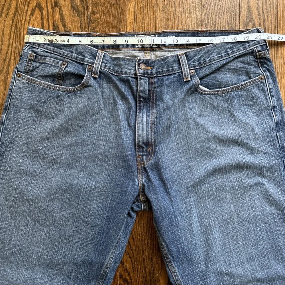 Signature Levi Strauss‎ Mens Relaxed Fit Jeans Blue Denim W42 L32
